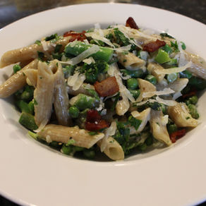 Penne with Peas and Asparagus