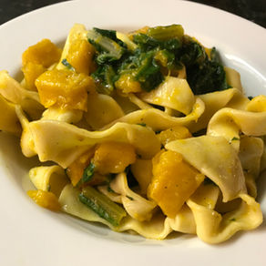 Kabocha Squash and Rainbow Chard Pasta