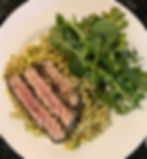 Pepper Crusted Tuna with Arugula Salad
