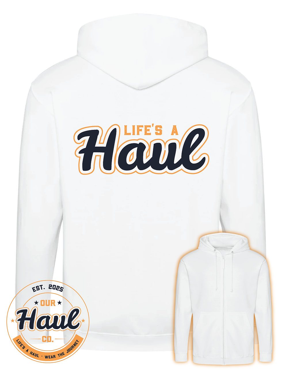 Thumbnail: Life's a Haul - Zipped Hoodie
