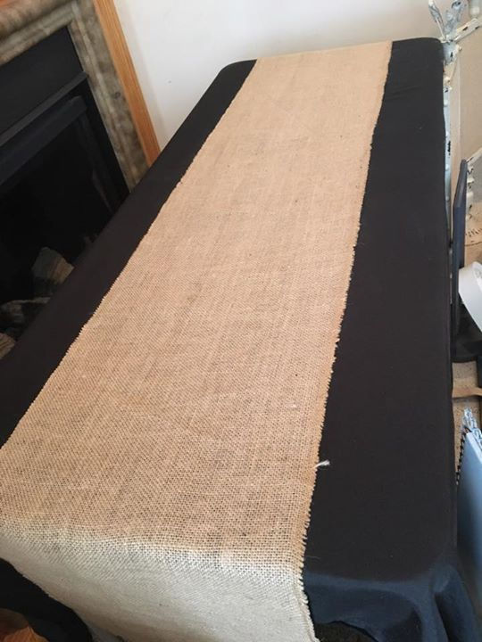 Burlap runners $1 each