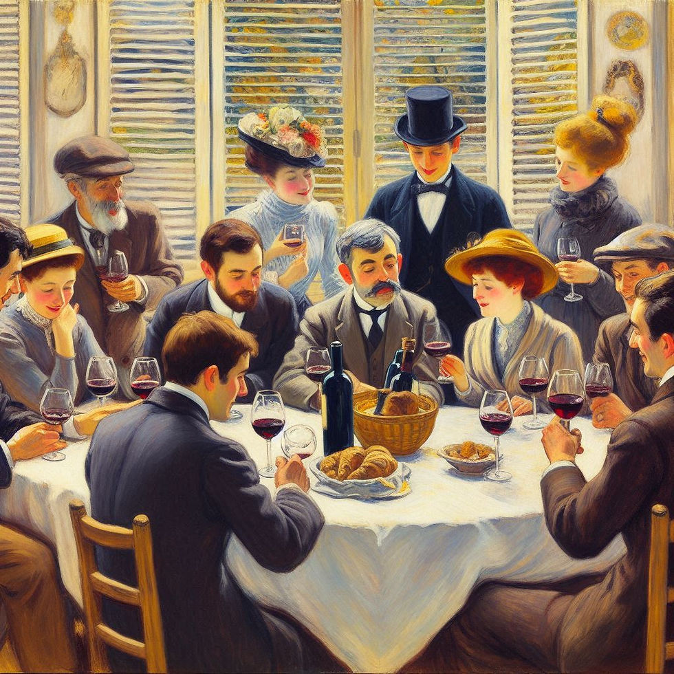We were six for dinner at home