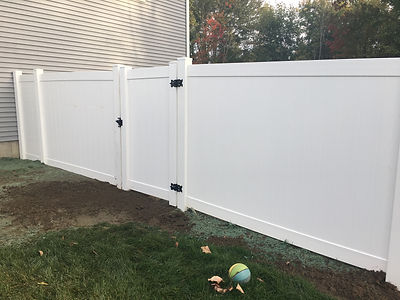 Residential fence installation