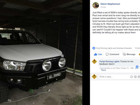 Customer feedback after purchasing FYRLYT LUXSIS 5000's.