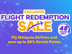 48-Hour Flight Redemption Sale on Malaysia Airlines
