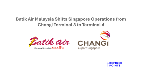 Batik Air Malaysia Shifts Singapore Operations from Changi Terminal 3 to Terminal 4