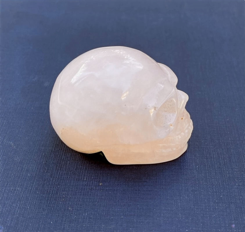 Skull Rozenkwarts Edelsteen Schedel