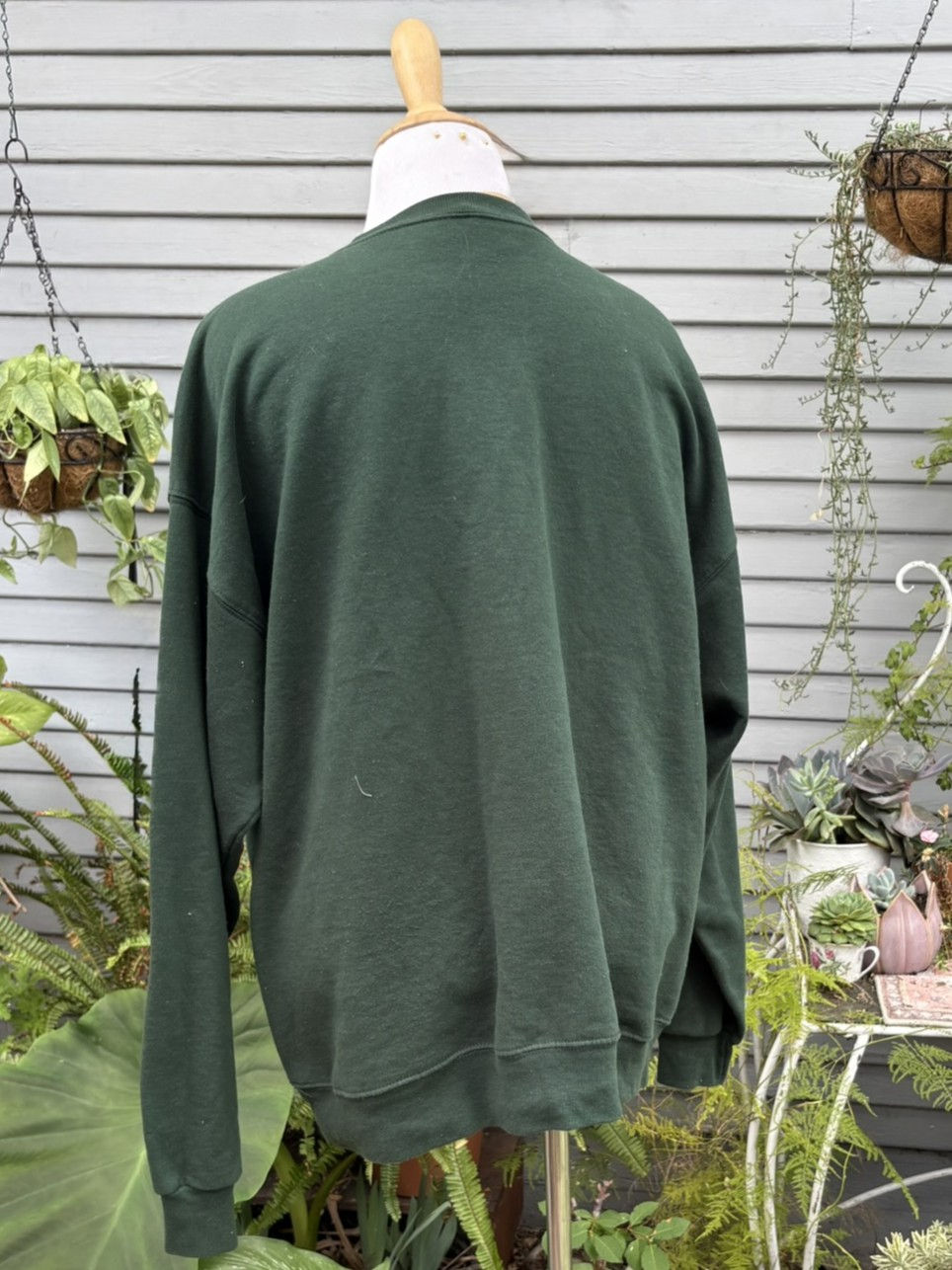 Thumbnail: Green Sweatshirt with Emboirdery