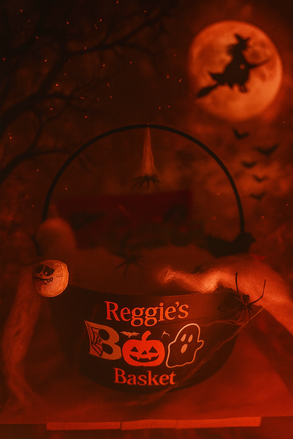 Thumbnail: Personalised BOO Basket, Trick or Treat Basket Halloween Hamper, Halloween Party