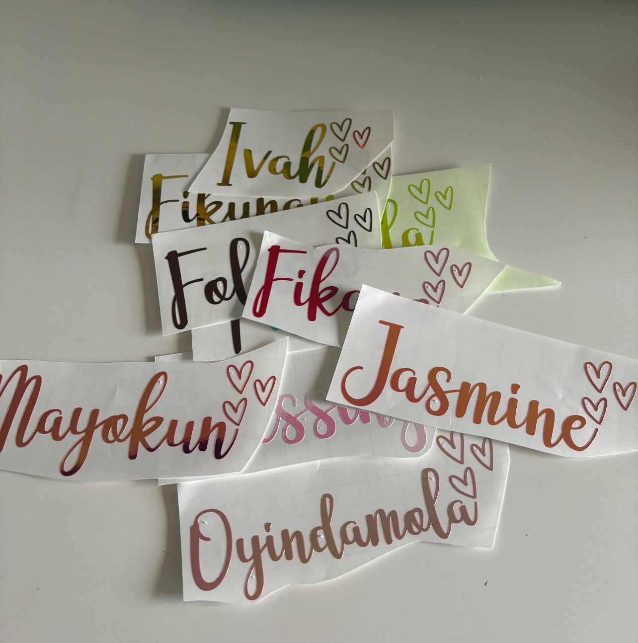 Personalised Sticker Vinyl Name Labels