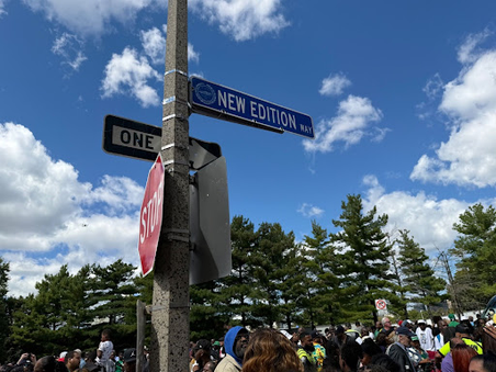  “New Edition Way” takes over Dearborn Street in Roxbury 