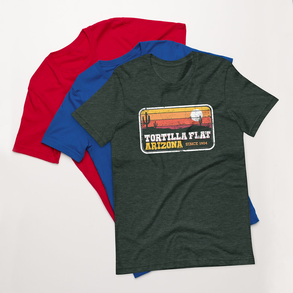 Thumbnail: Retro Desert Sunset - T-shirt