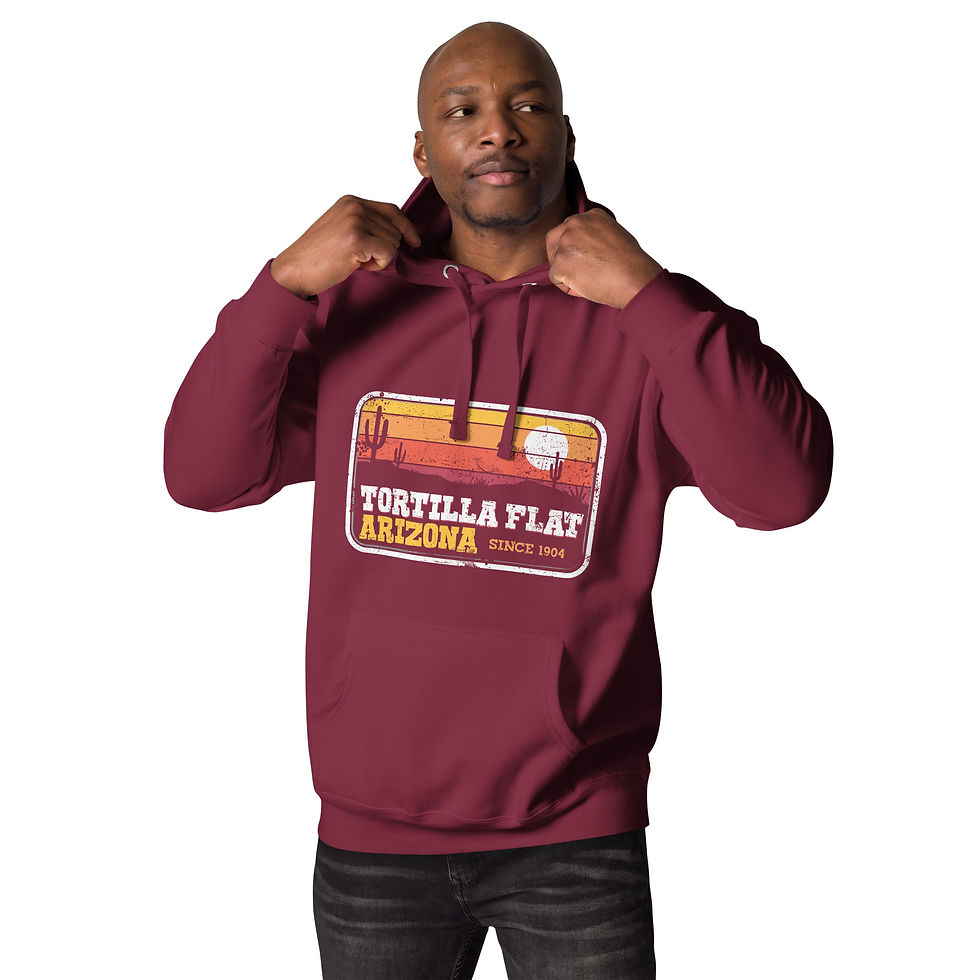 Thumbnail: Retro Desert Sunset - Unisex Hoodie