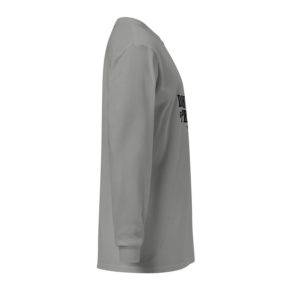 Thumbnail: Don't Be a Prick! - Garment-dyed heavyweight long-sleeve shirt