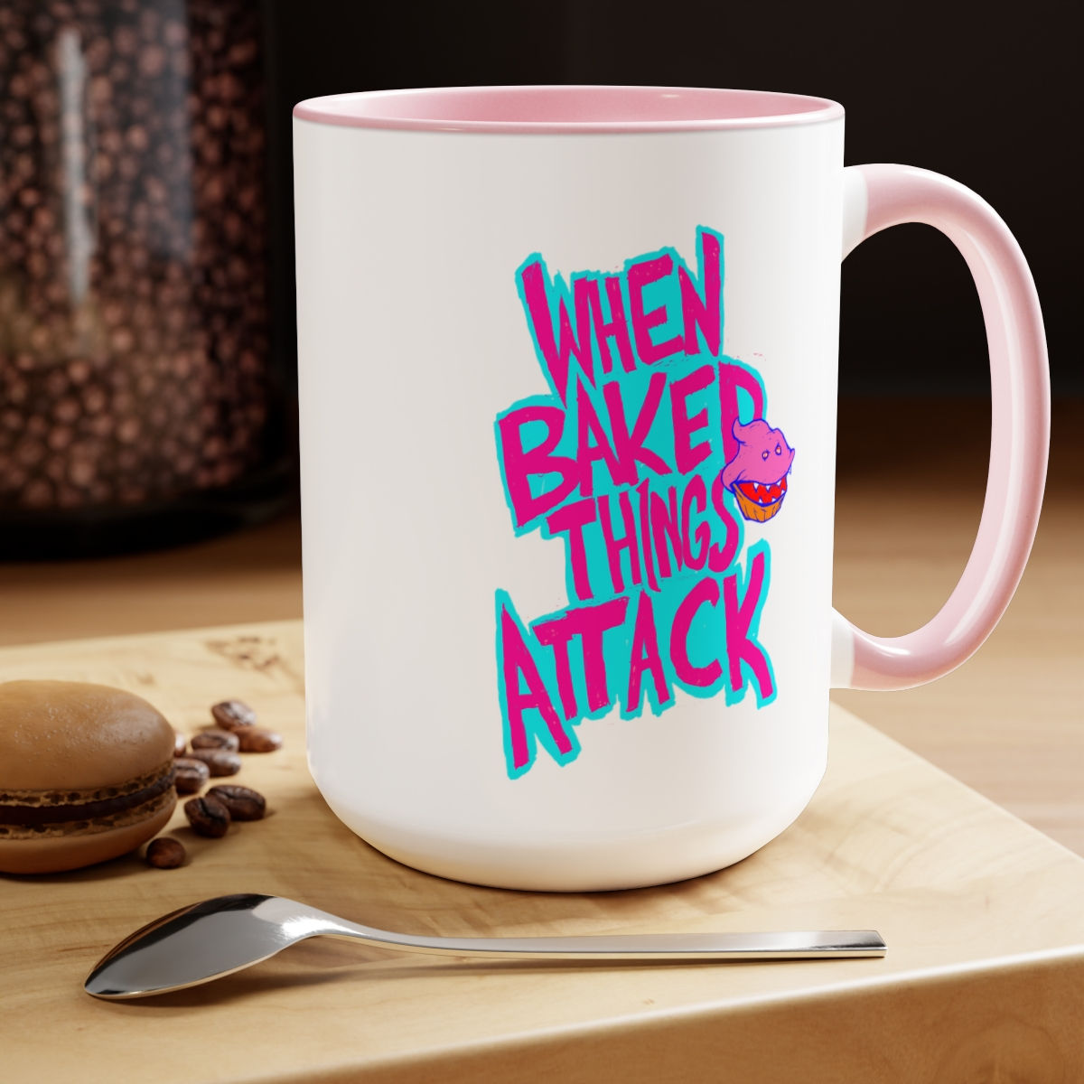 When Baked Things Attack Coffee Mug in multiple color choices