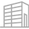 Gray outline icon of a multi-story office building with windows and an entrance