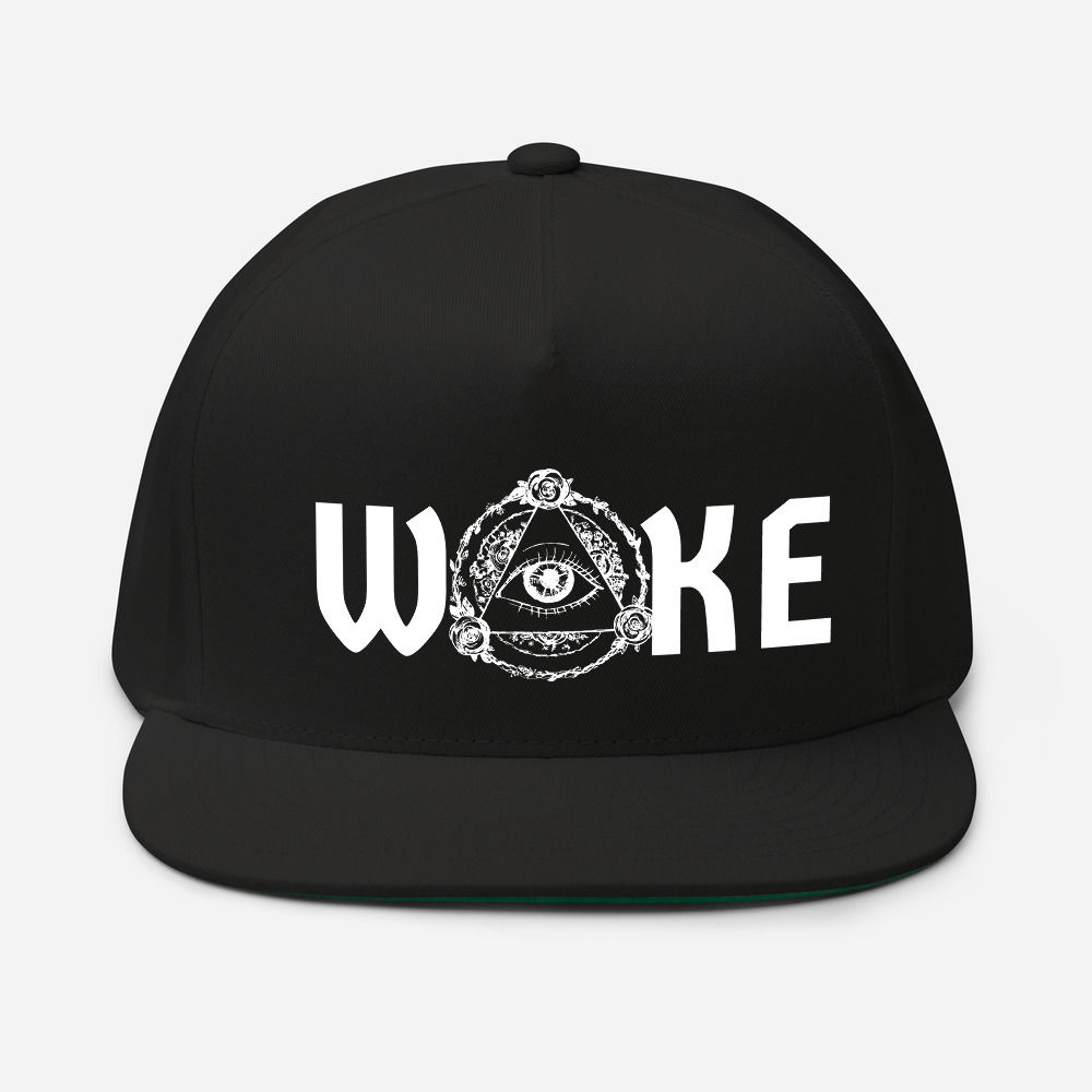 WOKE Third Eye Pyramid Flat Bill Cap