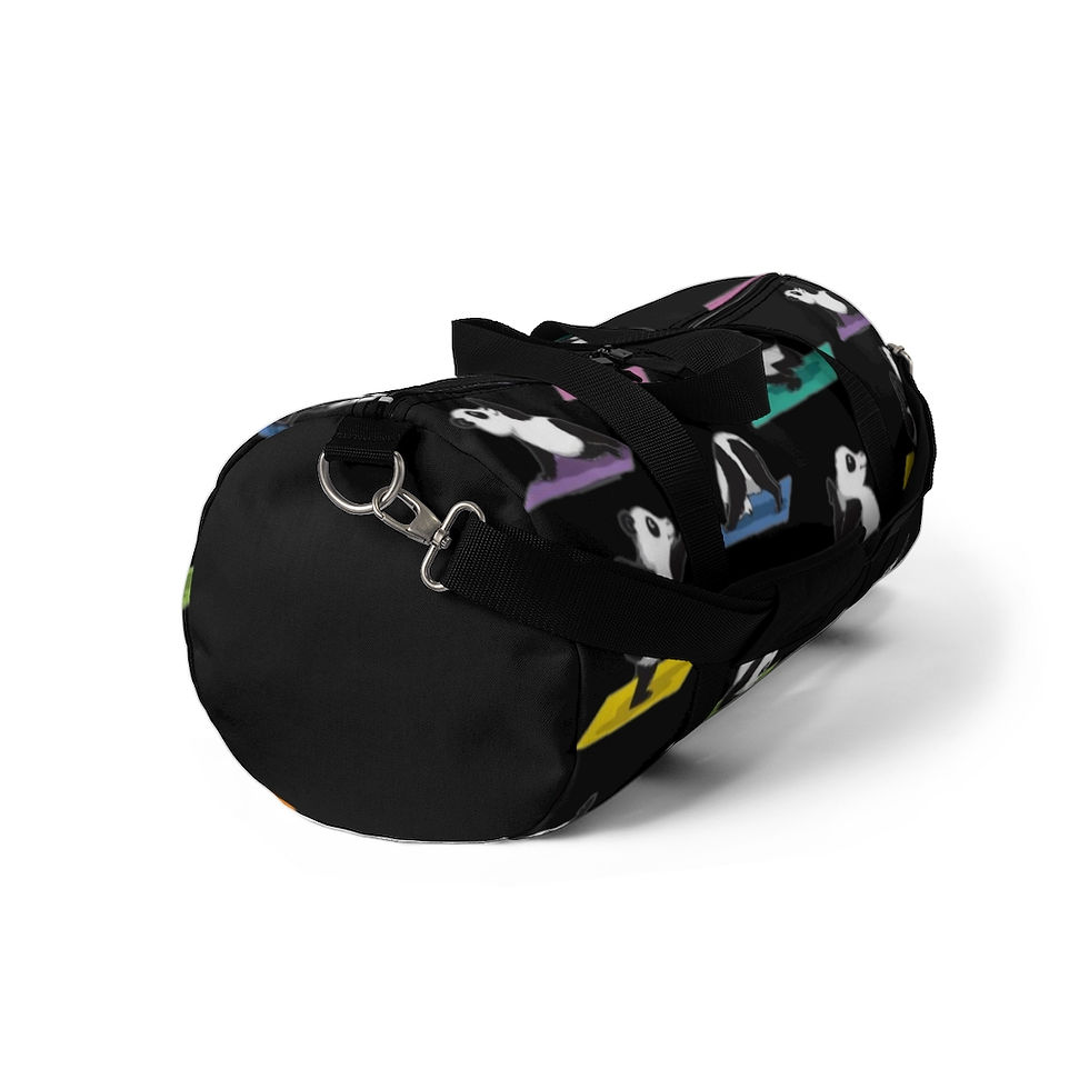 Thumbnail: Panda Yoga Poses Cute Gym Bag Yoga Bag Duffel Bag