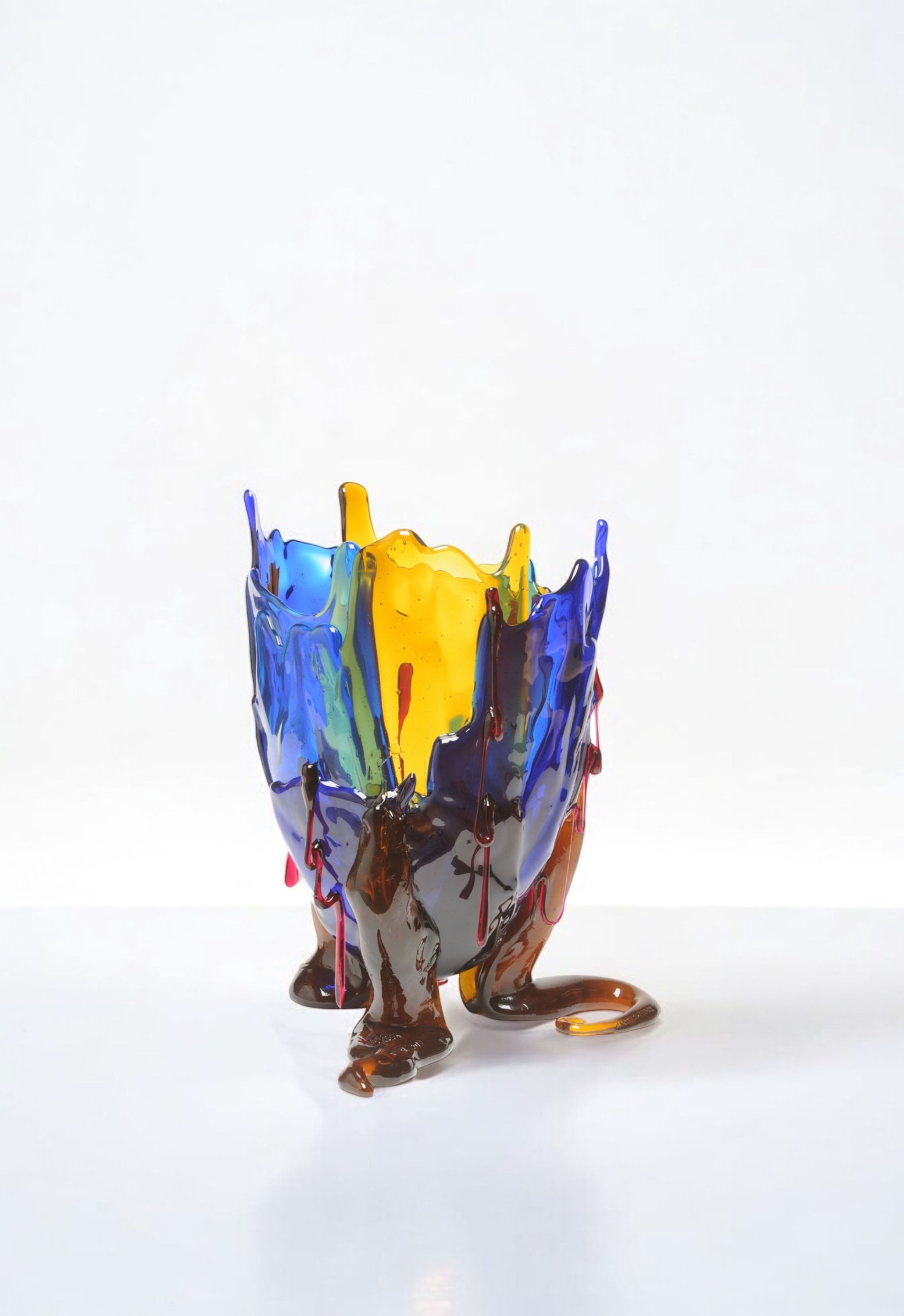 Clear Special Vase Extra Colour - Clear Light Blue, Amber, Blue, Clear Fuchsia