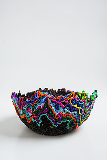 Porcelain Art Bowl Black 1