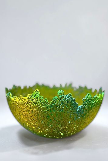Porcelain Art Bowl Green