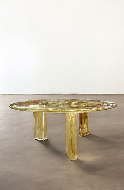 Round Glass Table Large