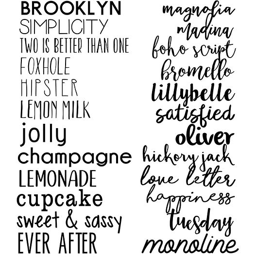 Favorite Fonts from a Font Fanatic