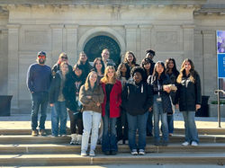 AP Art Class outside the Hecksher Museum along with Mr. Nafte and Ms. Hart