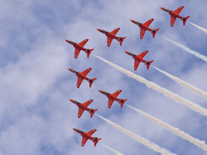 The Red Arrows are set to fly over Dundee tomorrow