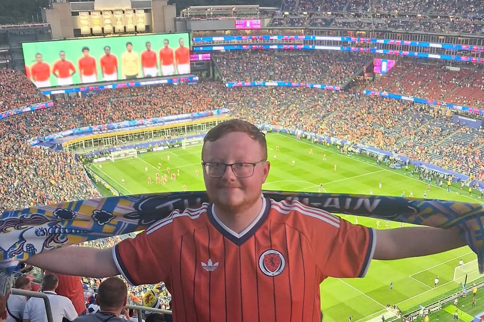 Dundee-designed World Cup scarf flies the flag in Boston as Scotland return to the world stage