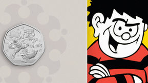 Dennis the Menace marks 75 years with new Royal Mint 50p coin
