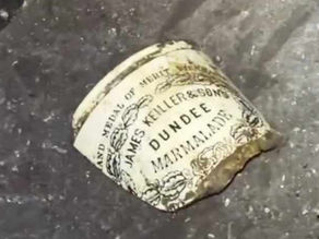 A Dundee marmalade jar was just spotted in a Welsh mine by a YouTube couple