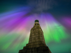 The Northern Lights appear in the skies over Dundee and Tayside for the first time since May