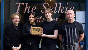 A popular Dundee cafe has won big as the Scots Language Awards return to the city