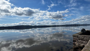 Stunning calm conditions just transformed the River Tay into one giant mirror