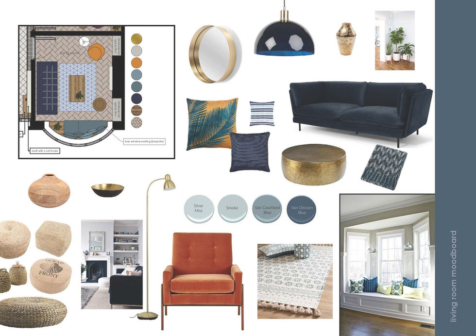Lounge moodboard.