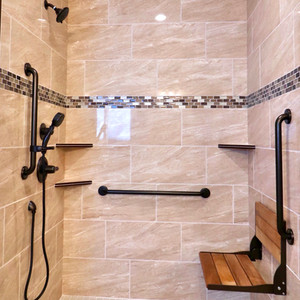 Bathroom-
Grab rails in shower