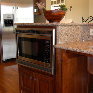 Kitchen-
Wheelchair accessible microwave oven