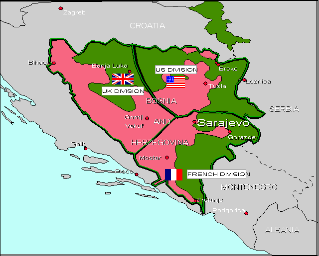 Map - Bosnia (BiH)  Sectors