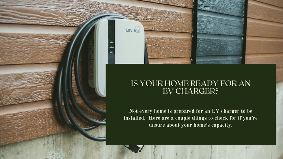 Can Your Home Handle An EV Charger?