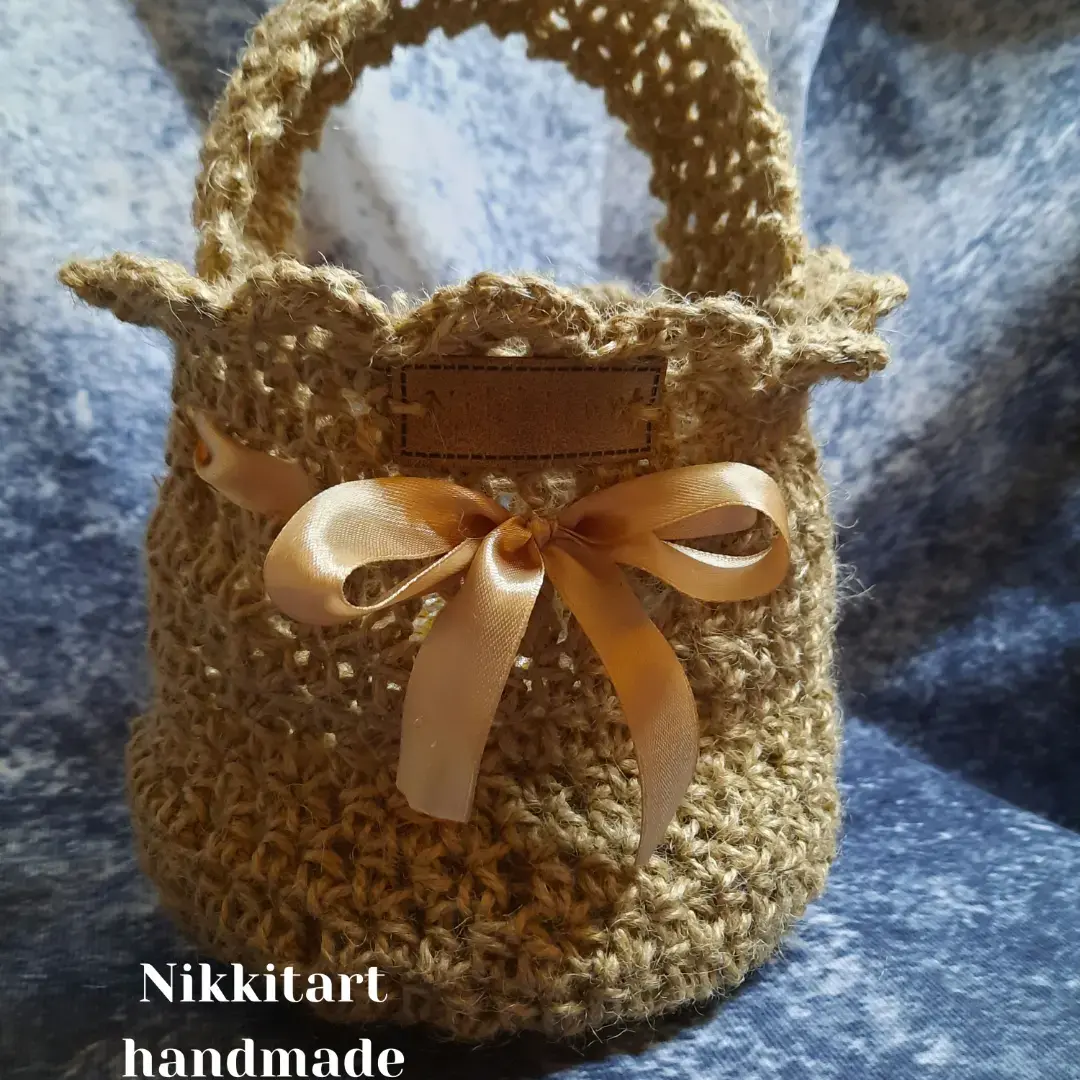 Hand made crotchet small bag 