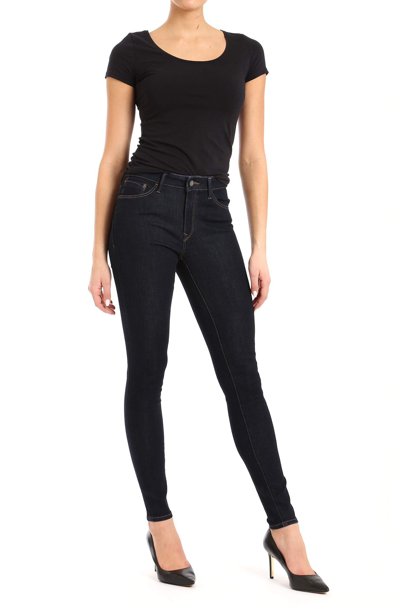 Mavi Alexa Womens Skinny Jeans Mid Rise Jeans for Women Rinse Supersoft Sustaina