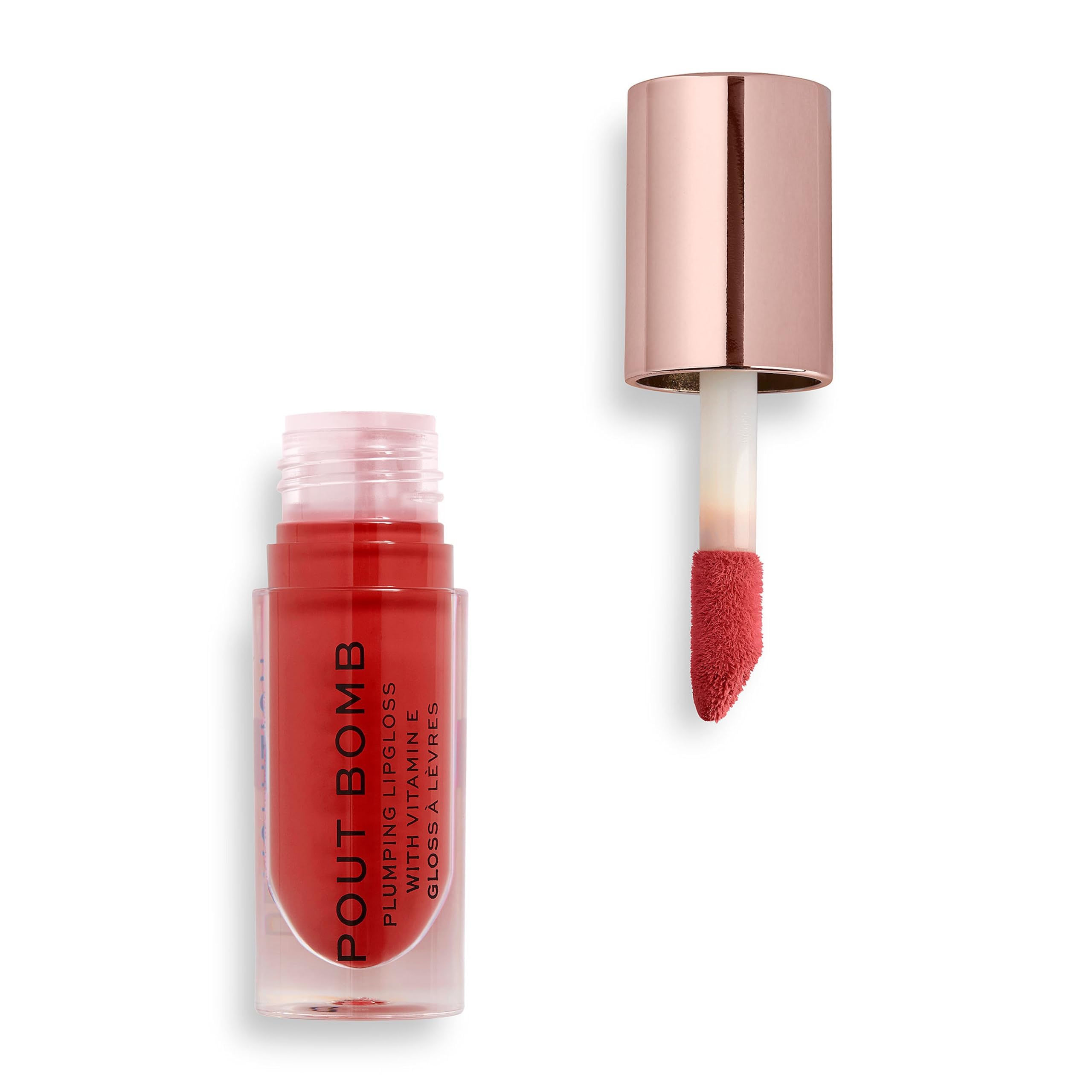 Revolution Beauty Pout Bomb Plumping Lip Gloss High Shine Rich Glossy Pigment In
