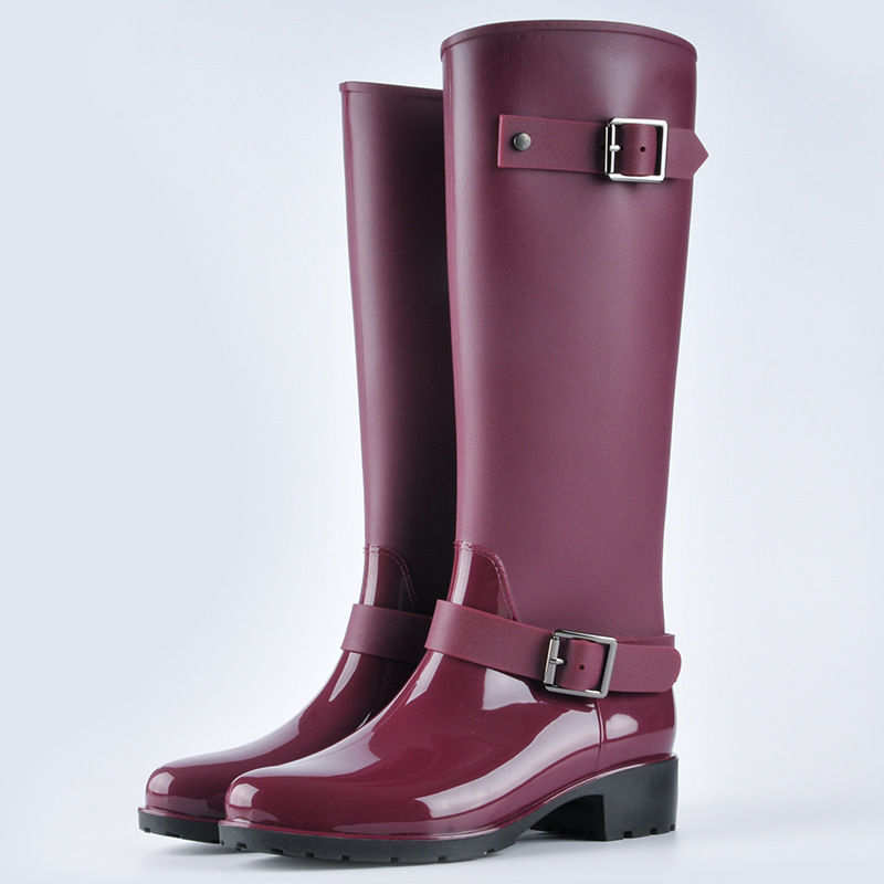 Women's Waterproof Non-Slip Long Rain Boots