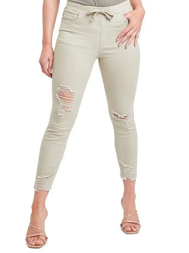 YMI Jeans Womens Distressed Ankle Joggers 872SA S