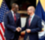 Tidjane Thiam, reçu à Washington