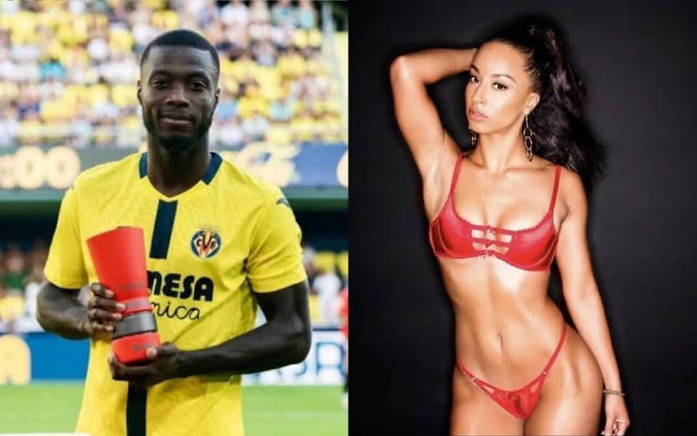 Nicolas Pepe et Teanna Trump