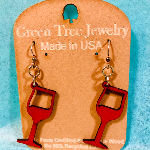 Wine Glass Earings