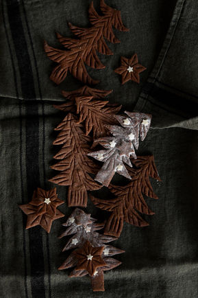 Petits sapins choco-gingembre