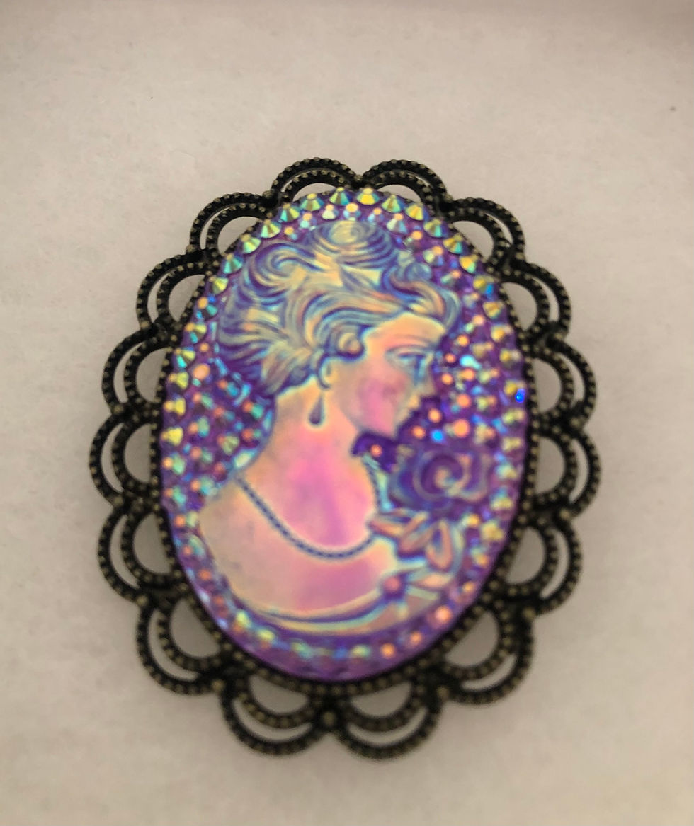Thumbnail: Pink Cameo Brooch